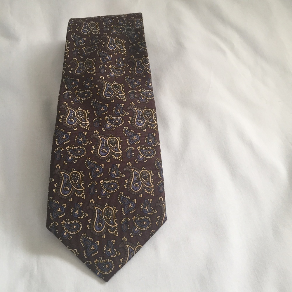 MARIO VALENTINO men's silk neck tie made in Italy - Picture 1 of 4